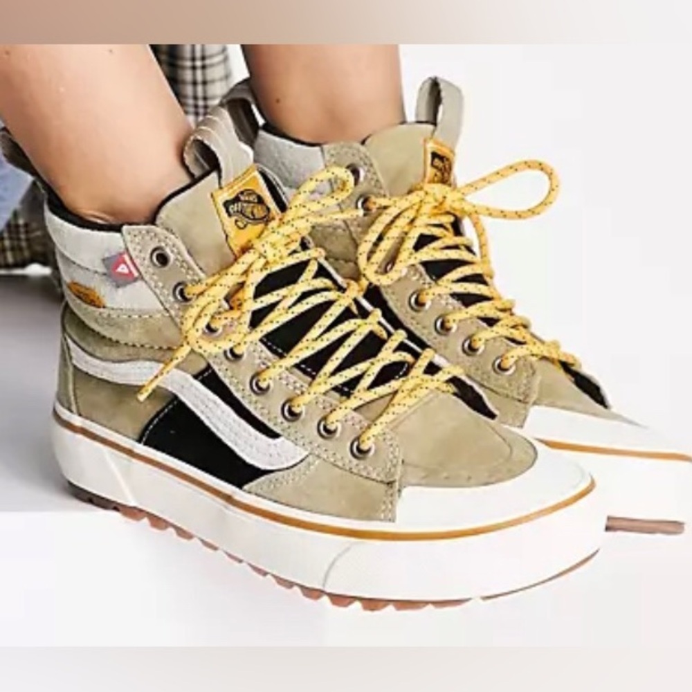 Vans Unisex Sneakers SK8-Hi Suede Mens 6.5 Womens 8 Khaki 500714